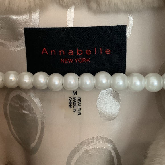 Annabell New York Goat Skin Rex Rabbit Fur in Like New Condition. Size Medium - Picture 2 of 9